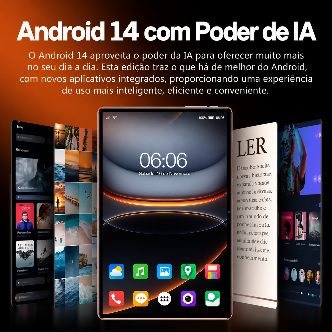 Lançamento 2026 | Tablet Ultimate/I17 PRO 12GB RAM 512GB ROM Android 14 com case 10,1 polegadas câmera 16MP 32MP + Kit Teclado e Mouse