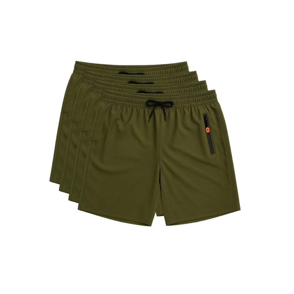 Kit 4 Bermudas DryFit Premium Evolut Performance - Secagem rápida, Bolso com Zíper e Ajuste Anatômico | BLACK FRIDAY | FRETE GRÁTIS