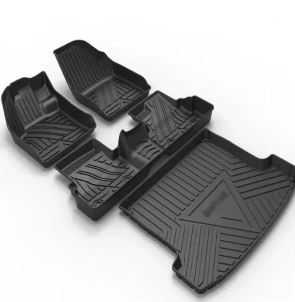 Compre 1 Leve 5 | Kit Tapete Bandeja 3D Premium 5 Peças - Incluso Porta Malas | Qualidade e Durabilidade
