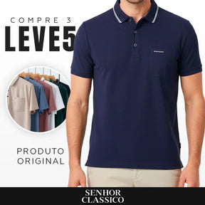 [Leve 5 Pague 3] Camisa Masculina Nautilus em Algodão e Poliéster (Classe e Sofisticação!)