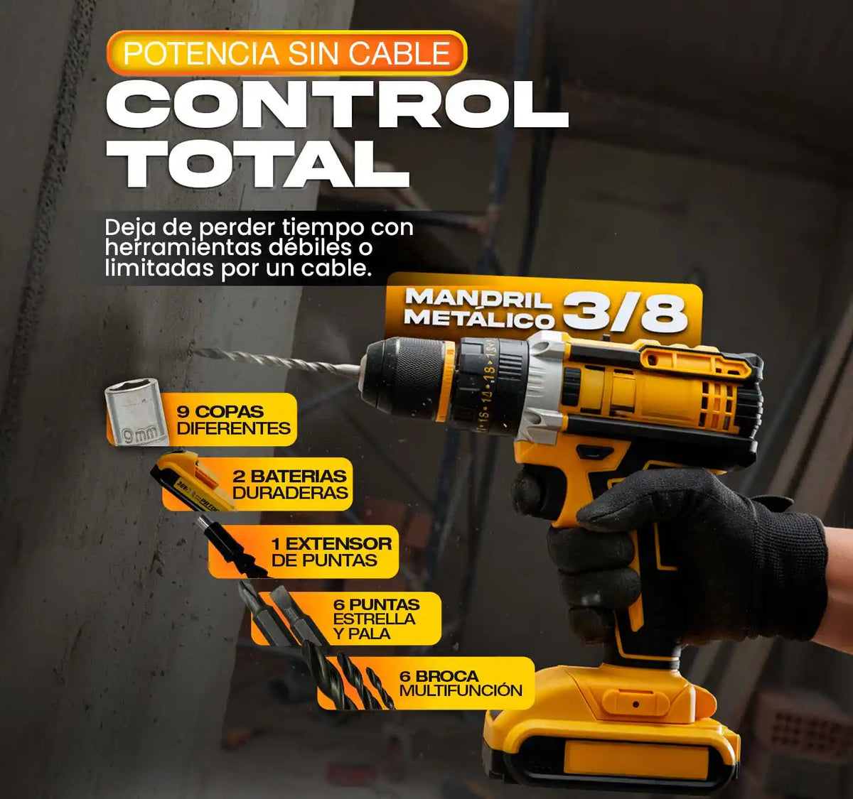 Super Talladro MM38 | ¡Máxima potencia y rendimiento!