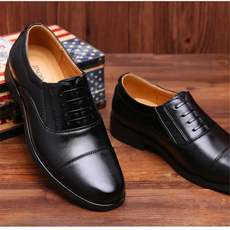 Sapato Social Boss Italian - Couro Legitimo + Relógio de Brinde