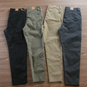 Calça Reta Masculina em Sarja [Kit 4 Unidades]!