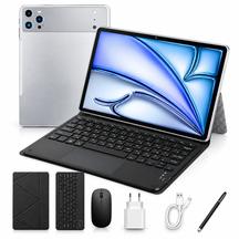 Lançamento 2026 | Tablet Ultimate/I17 PRO 12GB RAM 512GB ROM Android 14 com case 10,1 polegadas câmera 16MP 32MP + Kit Teclado e Mouse