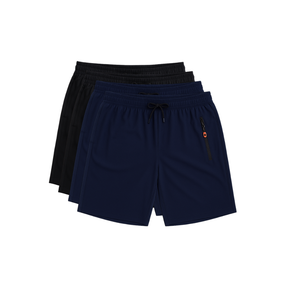 Kit 4 Bermudas DryFit Premium Evolut Performance - Secagem rápida, Bolso com Zíper e Ajuste Anatômico | FRETE GRÁTIS
