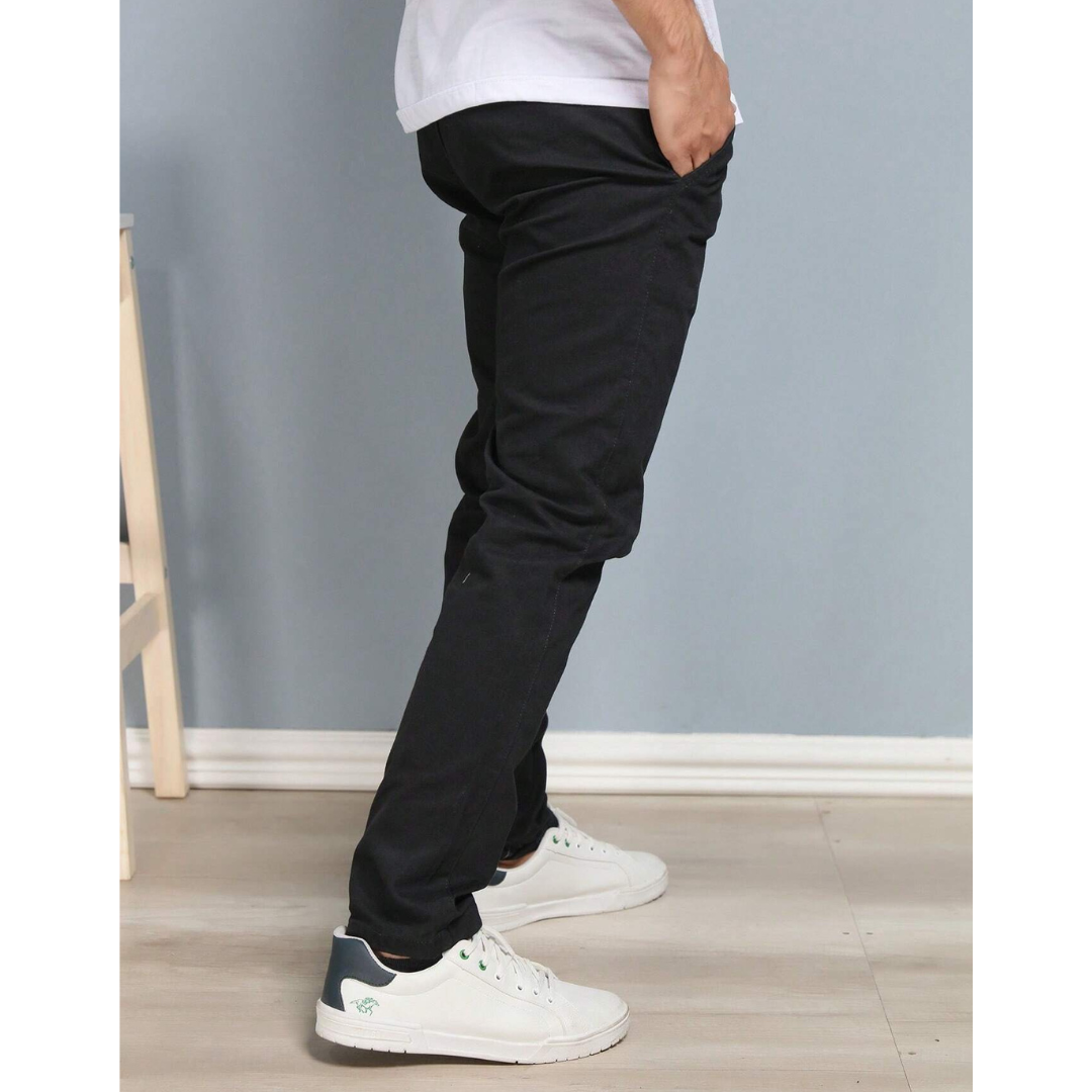 Calça Reta Masculina em Sarja [Kit 4 Unidades]!