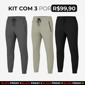 Kit 3 Calças Jogger Evolut Run | FRETE GRÁTIS