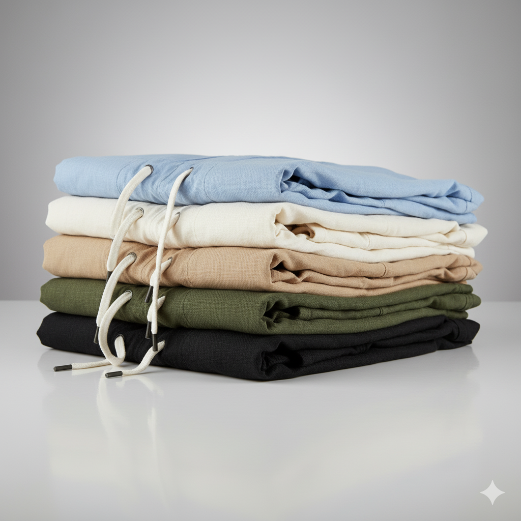 Kit Verão Essencial: 5 Bermudas de Linho | FRETE GRÁTIS