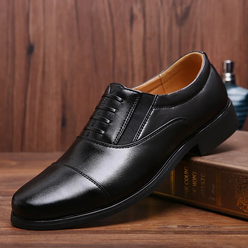 Sapato Social Boss Italian - Couro Legitimo + Relógio de Brinde