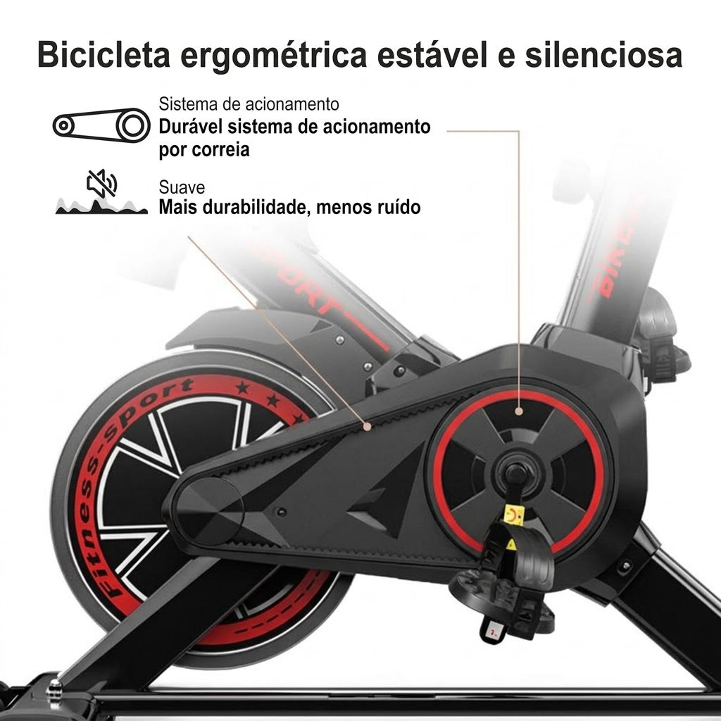 Lançamento | Bicicleta Ergométrica Profissional Spinning 120kg Com Display Ajustável + Brindes | 🔥 Oferta por tempo limitado 🔥